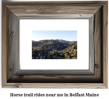 horse trail rides near me in Belfast, Maine